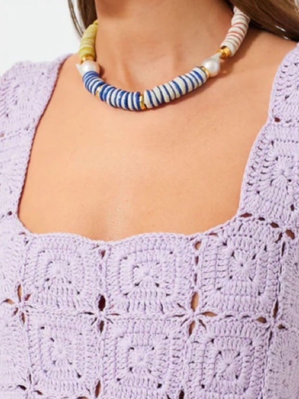 Tuckernuck Hyacinth House Lilac Lavendar Crotchet Cory Tank NWT Size Small - Picture 4 of 12
